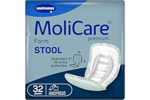 MoliCare Premium Form Lot de 32 tabourets unisexes spécialement conçus pour l'incontinence fécale à utiliser avec les pantalons MoliCare Fixpants