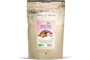 GPH DIFFUSION Xylitol Bio - 1kg - Sucrant naturel, Faible en calories, substitut de sucre.