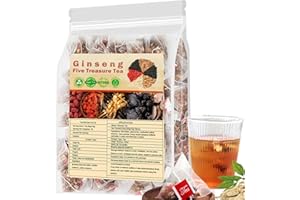 HFMLU Kidney Tea Formula Ginseng Six Treasures, Turmeric Kidney Tea Formula Ginseng Eight Treasure,Traditional Chinese Kidneys Cleansing Teas (2 Set=50 Bags)