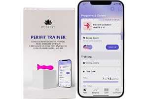 PERIFIT Care, Bäckenbottentränare med App, Inkontinens, Efter Förlossning | Bäckenbottenträning, Stående Övningar, Lekfullt, Biofeedback, App-Styrd, Urinläckage, Klimakteriet, CE-märkt Medicinteknik
