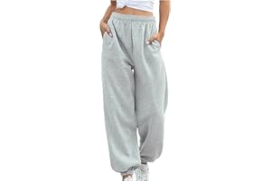 GENERISCH Jogginghose DamenJogginghose Damen Lang Weite Jogginghose Baggy Trainingshose Damen Klamotten Teenager mädchen，S-XXL