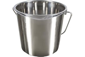 Kerbl - 29375 - Seau en acier inoxydable - 5.7 l