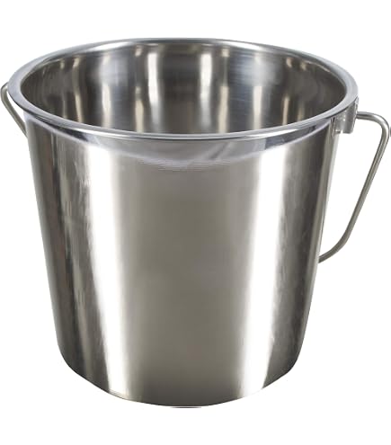 Riess Emaille-Wassereimer Classic Weiß – 10 Liter, Durchmesser 28 Cm, Mit Henkel
