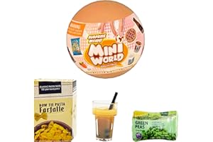 Bizak Mini World Kit Esencial, Cápsulas Sorpresa con Mini Coleccionables, Alimentos y Conservas, 72 Artículos para Jugar y Coleccionar, Niños y Niñas +6 Años, (64509001)