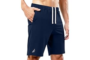 NY Threads Pantaloncini Sportivi Leggeri da Uomo Ad Asciugatura Rapida con Tasche