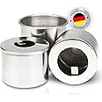 Firell Combustion Chamber Set, 2 x Burners (125 ml) + Overflow Protection Container for Ethanol Table Fireplace, Tank Fuel Can as Accessory for Ethanol Fireplaces, Suitable for Many Models