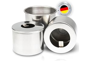 ‎FIRELL Firell Brennkammer Set | 2X Brenner (125ml) + Überlaufschutzbehäter für Ethanol Tischkamin | Tank Brenndose Brennstoffdose als Zubehör für Ethanolkamine | Passend für viele Modelle