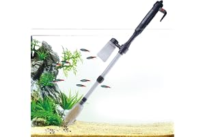 Elektrisk akvarium grusrengöring USB | mulmdammsugare batteri teleskop | Trådlös elektrisk akvariegrusrenare med USB-batteri; justerbart teleskoprör och justerbar sugkraft för mulm.