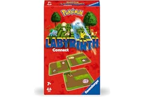 Ravensburger - Laberinto Pokemon Connect, Juegos de Mesa Niños 7 Años o más, 2-6 Jugadores, Juego de Viaje, Regalo Niño 7 años, Juegos de Mesa Familia, Versión en Español