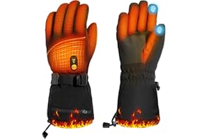 ‎MINTHOUZ Minthouz Beheizbare Handschuhe für Damen Herren, 7.4V 3000 mAh Beheizbare Handschuhe mit Akku mit 6 Lagiger Schale, 3 Heizstufen, Touchscreen für Pendeln, Autofahren und Outdoor Sport