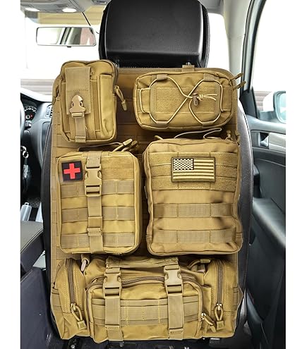 DJJUAJK Molle Panel Car 58 Cm X 36 Cm Molle Back Seat