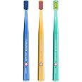 Curaprox Toothbrush CS Smart Trio Pack - 3 x Soft Small Head Toothbrush for Adults with 7600 CUREN® Filaments - Ultra Soft Manual Toothbrush with Small Head for Precision Cleaning