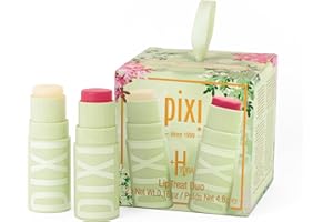 Pixi Beauty +Hydra LipTreat Duo Holiday Ornament | Gift Set Contains Two Hydrating Tinted Lip Balms in Shades Rosette & Clear | 2 pack of 0.16 oz / 4.8 g