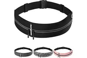 MOCOCITO Marsupio Corsa Running Uomo Donna Porta Cellulare Telefono Fino a 6.8" Fascia Cintura Regolabile 65-110cm Running Belt Impermeabile per Jogging, Fitness, Camminata, Trekking,Palestra