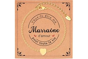 Gamtic Bracelet Femme Doré Coeur - Acier Inoxydable Chaine Réglable, Bijoux Femme Cadeau Anniversaire Fête de Mères Noël Saint-Valentine Bracelet Amitié pour Amie Soeur Fille Mamie Marraine Maman
