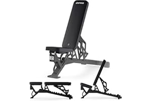 Zipro banco de entrenamiento plegable, banco de press de banca, banco de fitness, banco multifuncional para abdominales, equipo de fitness, banco plano, banco de pesas, estación de fuerza