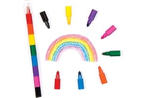 Baker Ross Kit de crayons arc-en-ciel à emboîter - Jouets parfaits pour garnir les pochettes-surprises des enfants (Lot de 4)