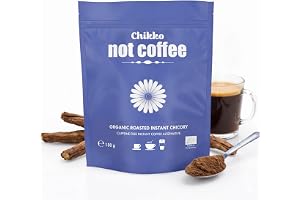 Chikko Not Coffee Ekologiskt cikoriakaffe 150 g – Utan tillsatt socker – Instant alternativ till koffeinfritt kaffe, veganskt