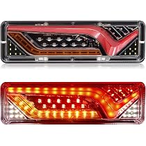 Feux Arrière Ronds 4 Pouces Pour Remorque 12V - 2 Pièces - Fonction Feu Fixe Et Clignotant - Étanches