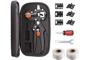 MoPei Zestaw nożyczek do szczepienia 2 w 1, cięcie w kształcie litery V i cięcie w kształcie litery U, idealne do cięcia i szczepienia drzew owocowych, bezpłatna taśma do szczepienia i ostrza wymienne