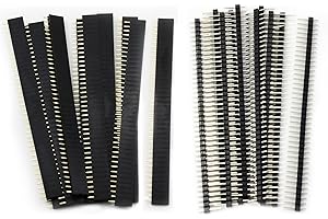 Aussel 20 Pièces 2,54 mm Breakaway PCB Board 40pin mâle et femelle en-tête Connecteur pour blindage Arduino