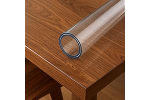 Artwelt Nappe Film de Table Transparent 2.0mm Polyvinylchloride Imperméable et Lavable Taille Souhaitée Film de Protection de Table Anti-Graisse (160cm X 100cm)