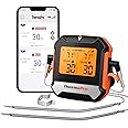 ThermoPro TP904 Digital Wireless Meat Thermometer 135M Remote Bluetooth Cooking Thermometer with Smart APP Dual Food Grade Temperature Probes for Kitchen BBQ Smoker Grill Oven Turkey Beef