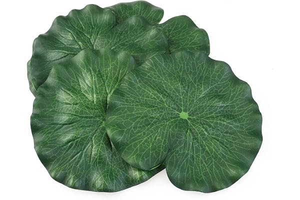 ROSENICE Lot de 10 lotus flottants pour aquarium 18 cm