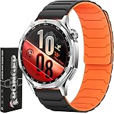 Rongep [Magnex Loop] Huawei ile Uyumlu 22mm Kordon GT7/GT7 Pro/GT6/6 Pro/Runner 2/GT5/5 Pro/GT4/GT3 46mm i&ccedil;in 1.Sınıf Silikon