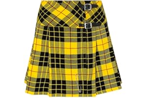 Tartanista Damen Mini-Kilt-Rock 42 cm (16,5“) Länge