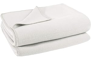 ZOEPPRITZ SINCE 1828 Zoeppritz Decke in der Farbe: Weiß, aus 65% Polyester, 35% Viscose hergestellt, Größe: 160x200 cm, 103291-010-160x200, 010 Offwhite