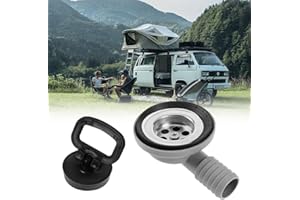 ZOYDP Lavandino Camper Piletta 50mm, Scarico Lavandino Cucina, Cestello di Scarico per Lavello Tubo di Scarico a 90° per Roulotte, Camper, Caravan, Barca