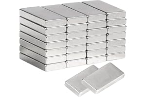 Magneti al neodimio - AnSun, Super forti Rettangolo Magneti al neodimio,Forte magnete di terre rare per Frigoriferi, Magneti al neodimio, Uffici, Esperimenti Scientifici 20x10x3mm(25pc)