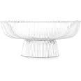 Corbeille à Fruits En Verre Navaris - Saladier Design 26x26x11cm Pour Cuisine Ou Décoration