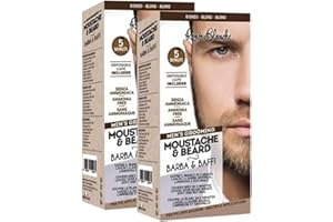 RENÉE BLANCHE Renee Blanche Colorazione Per Barba E Baffi Tintura Colore Biondo Senza Ammoniaca 2X20 Ml (2, Unità)