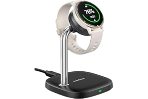 SwanScout Charger Stand for Garmin Watch Forerunner 255/165/55, Vivoactive 6/5, Instinct 3/2, Fenix, Tactix, Approach, Quatix Series and for Multiple Garmin Watch Devices, SwanScout 505GM