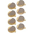 Alomejor 4 Pair Electric Scooter Disc Brake Pad Replacement Copper Based Bike Round Brake Pad for Mountain Bicycle Braking
