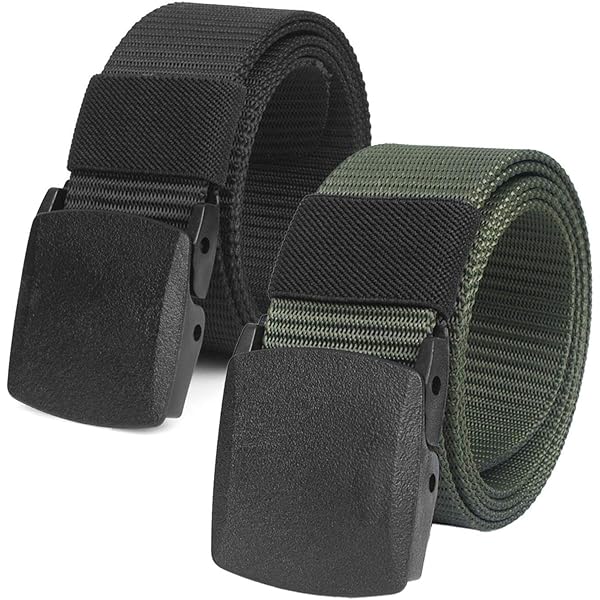 Boneke Nylon Belt, 1 Pack Men Military Tactical Breathable Belt