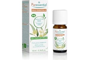 Puressentiel – Huile Essentielle Eucalyptus radié BIO – Contribue au confort respiratoire – 100% pure et naturelle – HEBDD – Eucalyptus radiata – 10 ml