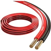 Lumonic Speaker Cables | 10m Red Black | 2x 1.5mm&sup2; CCA | HiFi Speaker Cable | Dual Audio Line