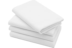 ZOLLNER 4 Strofinacci, 50x100 cm, 100% cotone, bianco