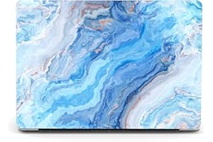Berkin Arts Compatible with MacBook Pro 13 inch Cover, 2022, 2021, 2020-2016 Release A1706/A1989/A2159 with Keyboard Cover & Screen Protector Cloisonnism Abstract Blue Grey Marble