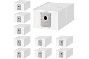 BISENKUD 10 Stück Staubbeutel für Ecovacs DEEBOT X8 PRO Omni / X8 OMNI / X9 PRO Omni / T50 PRO Omni / T50 MAX PRO Omni / T50 Omni / T80 OMNI / T30C Pro Omni / X11 PRO Omni Saugroboter, 4L Beutel Zubehör