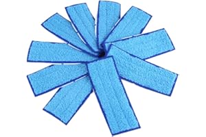 ARAMOX 10 paquetes de almohadillas de limpieza lavables para Jet 240/241(wet pad-Blue)