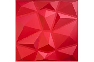 EURODECO Paneles 3D de plástico PVC paneles de pared paneles de pared para sala de juegos, techo 3D óptica 3D 5m²-20PCS