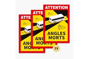 Angles Morts - Set med 3 magnetiska campingplatstavlor | Döda hörn | Magnetiska | 25 × 17 cm