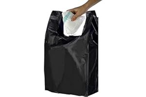 FR ENTERPRISES 300-Pack Adult Nappy Bags | 8x13x18" | 10% Thicker for Superior Strength | Odour-Free Disposal Sacks with Easy-Tie Handles | Perfect for Nappy Bins