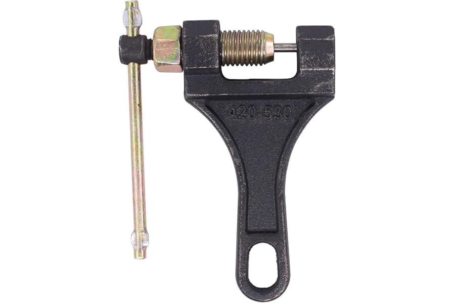 HouYeen Motorcycle Chain Breaker 428 520 525 528 530 Motorbike Splitter Link Removal Repair Tool for Bike Bicycle ATV Black