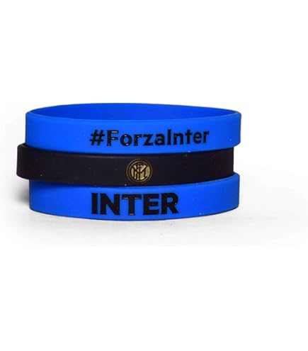 Set 3 Braccialetti Ufficiali Inter FC - In Silicone, Colori Ufficiali, Per Tifosi - Foto 6