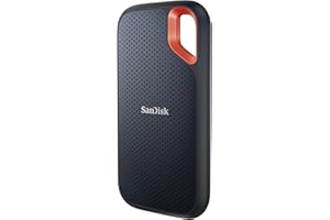 SanDisk 2TB Extreme SSD portátil, USB-C USB 3.2 Gen 2, Memoria de estado sólido NVMe externa, hasta 1050 MB/s, Clasificación 